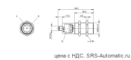 Ультразвуковой датчик Balluff BUS M30M1-PWX-20/130-S92K - Ультразвуковой датчик Balluff BUS M30M1-PWX-20/130-S92K