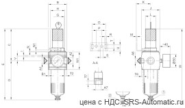 Aventics Регулирующий клапан с фильтром, Cерия NL4-FRE – 0821300239 - Aventics Регулирующий клапан с фильтром, Cерия NL4-FRE – 0821300239