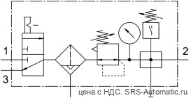 Festo LFRS-3/8-D-MIDI-KF-A Блок подготовки воздуха - Festo LFRS-3/8-D-MIDI-KF-A Блок подготовки воздуха