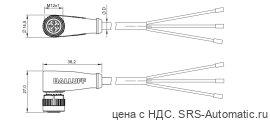 Разъем с кабелем Balluff BCC M425-0000-1A-001-VX8334-011-C001 - Разъем с кабелем Balluff BCC M425-0000-1A-001-VX8334-011-C001