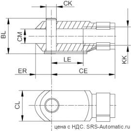Aventics Головка вилкообразная, Cерия AP2 – 1827009942 - Aventics Головка вилкообразная, Cерия AP2 – 1827009942