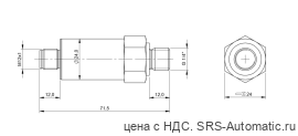 Датчик давления Balluff BSP V002-DV004-A04A1A-S4 - Датчик давления Balluff BSP V002-DV004-A04A1A-S4
