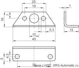 Aventics Монтажный комплект крепежного уголка, Cерия DO35 – 1827010423 - Aventics Монтажный комплект крепежного уголка, Cерия DO35 – 1827010423