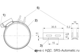 Aventics Крепление датчика, Cерия CB1 – R412024050 - Aventics Крепление датчика, Cерия CB1 – R412024050