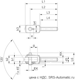 Aventics Головка вилкообразная, Cерия PM6 – 1822122033 - Aventics Головка вилкообразная, Cерия PM6 – 1822122033