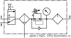 Festo MSB6-1/2:C3J1M1-WP Блок подготовки воздуха - Festo MSB6-1/2:C3J1M1-WP Блок подготовки воздуха