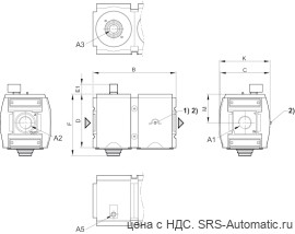 Aventics Блок наполнения, с пневматическим управлением, Cерия AS5-SSU – R412009276 - Aventics Блок наполнения, с пневматическим управлением, Cерия AS5-SSU – R412009276