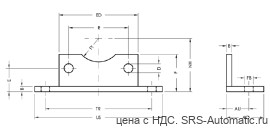 Лапа низкая большая - сталь серия w  vcb 032 ne - Лапа низкая большая - сталь серия w  vcb 032 ne