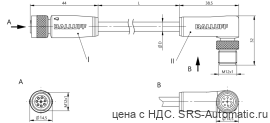 Соединительный кабель Balluff BCC M418-M428-3A-351-PS0825-050 - Соединительный кабель Balluff BCC M418-M428-3A-351-PS0825-050