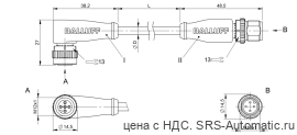 Соединительный кабель Balluff BCC M425-M414-3A-304-VX44T2-080 - Соединительный кабель Balluff BCC M425-M414-3A-304-VX44T2-080
