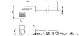 Разъем с кабелем Balluff BCC M425-0000-1B-031-PS72N1-100 - Разъем с кабелем Balluff BCC M425-0000-1B-031-PS72N1-100