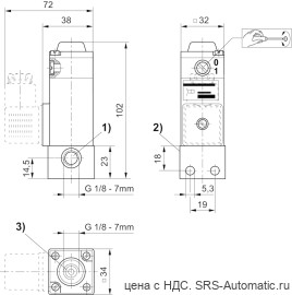Aventics 3/2 -пневмораспределитель, Cерия DO35 – 0820005203 - Aventics 3/2 -пневмораспределитель, Cерия DO35 – 0820005203