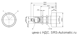 Ультразвуковой датчик Balluff BUS M30M1-PWX-60/600-S92K - Ультразвуковой датчик Balluff BUS M30M1-PWX-60/600-S92K