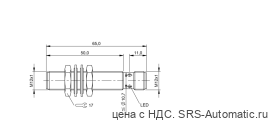 Индуктивный датчик Balluff BES M12MI-PSC80B-S04G - Индуктивный датчик Balluff BES M12MI-PSC80B-S04G