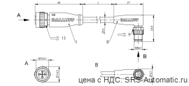 Соединительный кабель Balluff BCC M415-M324-3F-606-PX44T2-010 - Соединительный кабель Balluff BCC M415-M324-3F-606-PX44T2-010