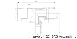 Aventics Угловое резьбовое соединение – R412010724 - Aventics Угловое резьбовое соединение – R412010724