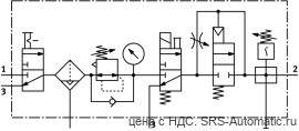 Festo MSB6-1/2:C3J2D1A1F3-WP Блок подготовки воздуха - Festo MSB6-1/2:C3J2D1A1F3-WP Блок подготовки воздуха