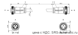 Соединительный кабель Balluff BCC A313-A313-30-365-PX03A5-300 - Соединительный кабель Balluff BCC A313-A313-30-365-PX03A5-300
