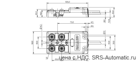 Распределительная коробка Balluff BPI 4M4A50-2K-B0-KPXB0-050 - Распределительная коробка Balluff BPI 4M4A50-2K-B0-KPXB0-050