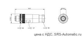 Разъем Balluff BCC M43C-0000-2A-000-54XC25-000 - Разъем Balluff BCC M43C-0000-2A-000-54XC25-000