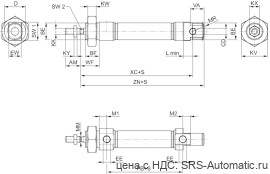 Aventics Мини-цилиндры, Cерия CSL-RD – R480646363 - Aventics Мини-цилиндры, Cерия CSL-RD – R480646363