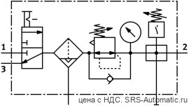 Festo MSB6-1/2:C3J2F3-WP Блок подготовки воздуха - Festo MSB6-1/2:C3J2F3-WP Блок подготовки воздуха