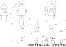 Aventics Фильтр сверхтонкой очистки, Cерия AS3-FLC – R412007065 - Aventics Фильтр сверхтонкой очистки, Cерия AS3-FLC – R412007065