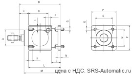 Фиксатор штока - алюминий серия nha  vrl 080 - Фиксатор штока - алюминий серия nha  vrl 080