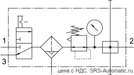 Festo LFRS-1/2-D-MIDI-KB-A Блок подготовки воздуха - Festo LFRS-1/2-D-MIDI-KB-A Блок подготовки воздуха