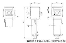 Aventics Фильтр, Cерия AS3-FLS – R412007090 - Aventics Фильтр, Cерия AS3-FLS – R412007090