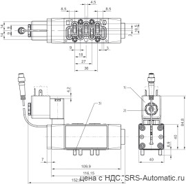 Aventics 5/2-пневмораспределитель, Cерия IS12-PD, размер 1 – R422002521 - Aventics 5/2-пневмораспределитель, Cерия IS12-PD, размер 1 – R422002521