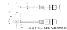 Индуктивный датчик Balluff BES R12EC-PSC20B-ES00,3-GS04-106 - Индуктивный датчик Balluff BES R12EC-PSC20B-ES00,3-GS04-106