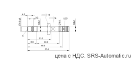 Индуктивный датчик Balluff BHS A402N-PSC15-S49 - Индуктивный датчик Balluff BHS A402N-PSC15-S49