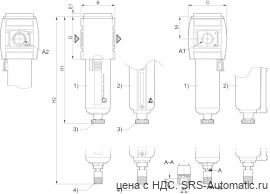 Aventics Предварительный фильтр, Cерия AS2-FLP – R412006027 - Aventics Предварительный фильтр, Cерия AS2-FLP – R412006027