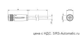 Разъем с кабелем Balluff BCC M415-0000-1A-030-VS85N6-020 - Разъем с кабелем Balluff BCC M415-0000-1A-030-VS85N6-020