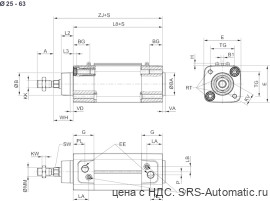 Aventics ISO 15552, серия CCL-IS – R480060073 - Aventics ISO 15552, серия CCL-IS – R480060073