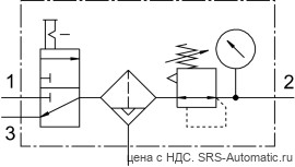 Festo LFRS-1/2-D-MIDI-KC-A Блок подготовки воздуха - Festo LFRS-1/2-D-MIDI-KC-A Блок подготовки воздуха
