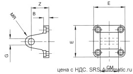 Крышка шарнирная с самосмазывающимися втулками - алюминий серия w  vcm 040 - Крышка шарнирная с самосмазывающимися втулками - алюминий серия w  vcm 040