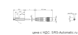 Магнитный датчик для цилиндра Balluff BMF 303K-PS-C-2A-SA6-S49-00,5 - Магнитный датчик для цилиндра Balluff BMF 303K-PS-C-2A-SA6-S49-00,5