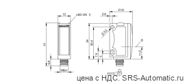Оптический датчик Balluff BOS 6K-XT-RS10-S49 - Оптический датчик Balluff BOS 6K-XT-RS10-S49