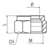 Гайка aignep 10680 00 01 x1 nb - Гайка aignep 10680 00 01 x1 nb