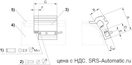 Aventics Крепление датчика, Cерия CB1 – 1827020283 - Aventics Крепление датчика, Cерия CB1 – 1827020283