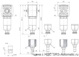 Aventics Стандартный фильтр, Cерия AS1-FLS – R412014682 - Aventics Стандартный фильтр, Cерия AS1-FLS – R412014682