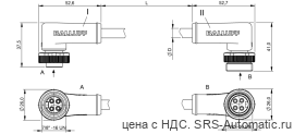 Соединительный кабель Balluff BCC A324-A324-30-304-EX44W6-030 - Соединительный кабель Balluff BCC A324-A324-30-304-EX44W6-030