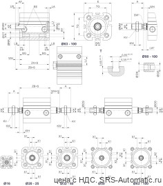 Aventics Компактный цилиндр, Cерия KPZ – 0822393205 - Aventics Компактный цилиндр, Cерия KPZ – 0822393205