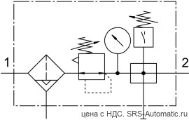 Festo LFRS-1/2-D-MIDI-KE-A Блок подготовки воздуха - Festo LFRS-1/2-D-MIDI-KE-A Блок подготовки воздуха