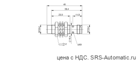 Индуктивный датчик Balluff BES M12MD-POC80F-S04G - Индуктивный датчик Balluff BES M12MD-POC80F-S04G