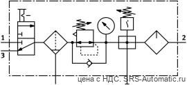 Festo MSB4-1/4:C3J1F3M1-WP Блок подготовки воздуха - Festo MSB4-1/4:C3J1F3M1-WP Блок подготовки воздуха
