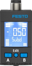 Festo SPAU-P10R-W-G18FD-L-PNLK-PNVBA-M8U Датчик давления - Festo SPAU-P10R-W-G18FD-L-PNLK-PNVBA-M8U Датчик давления