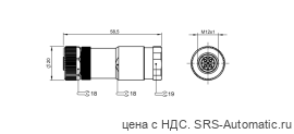 Разъем Balluff BCC M435-0000-1A-000-A1X575-000 - Разъем Balluff BCC M435-0000-1A-000-A1X575-000